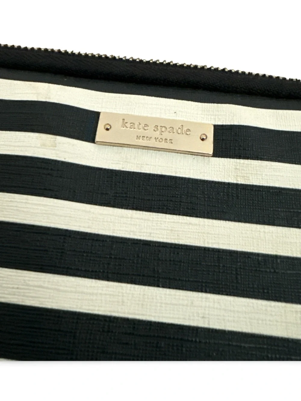 kate spade Black and White Striped Laptop Sleeve